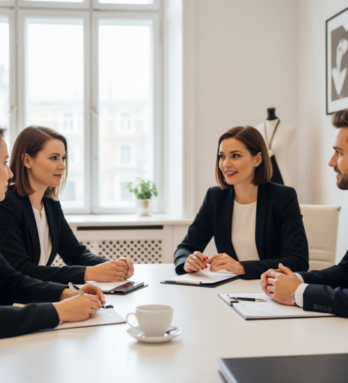 elegant business meeting in a modern office luxury