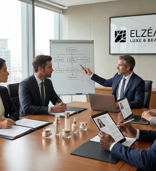 Réunion d’affaires dans une salle de conférence moderne